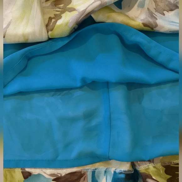 Talbots Women's Pleated Floral Silk Skirt, Size 12 - Picture 8 of 9